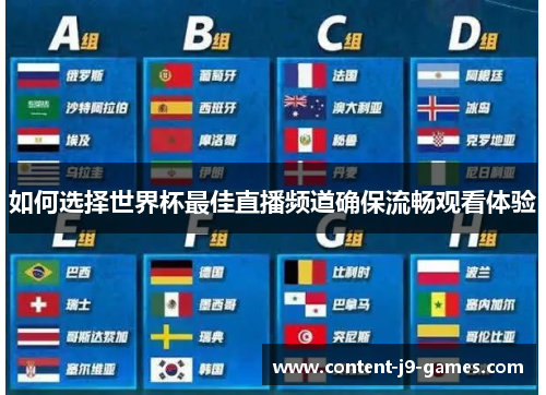 如何选择世界杯最佳直播频道确保流畅观看体验